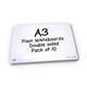 Show-me Drywipe Boards Plain/Plain A3 (Pack of 10) A3P10