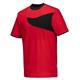 Portwest PW2 Cotton Comfort T-Shirt S/S M Red/Blk
