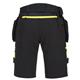 Portwest DX4 Detachable Holster Pocket Shorts 28 Blk