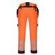 Portwest DX4 Hi Vis Detachable Holster Pocket Trousers 44 Orange/Blk