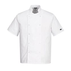 Portwest Cumbria Chefs Jacket S/S 2XL White