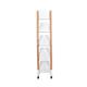 Alba Mobile Wooden Floor Stand 5 Shelves A4 Format Literature Display H1650 x W360 x D520mm Light Wood/White - DD5PMW BC