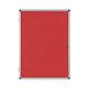 Bi-Office Enclore Display Case Red Felt Acrylic Aluminium Frame 15xA4 VT640105150