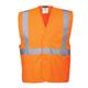 Portwest Hi Vis Band and Brace Vest L/XL Orange (Pack of 10)