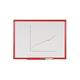 Bi-Office Maya Drywipe Gridded Whiteboard Red Frame 240x120cm MB8621206