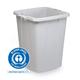 Durable ECO 90L Waste Bin Grey - Strong Square Recycling Bin - DURABIN