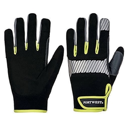 Portwest Pw3 General Utility Glove 1 Pair Black/Yellow XL (Pack of 12) A770BKYXL