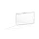 Durable Permanent High Security ID Card Holders for Lanyards - 10 Pack - Clear