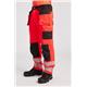 Portwest PW3 Hi Vis Holster Pocket Work Trousers 41 Red/Blk
