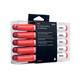 Bi-Office Drywipe Markers Red (Pack of 10) PE1007