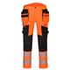 Portwest DX4 Hi Vis Detachable Holster Pocket Trousers 33 Orange/Blk