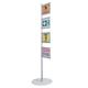 Bi-Office Snap Display Post Aluminium Structure A4 (Pack of 4) SUP3310