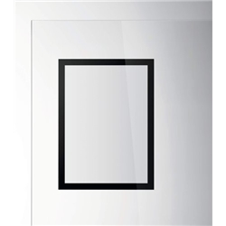 Durable DURAFRAME Static Cling Magnetic UV Signage Frames - 2 Pack - A4 Black