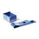Durable Pallet Foot Ticket Sleeve Document Label Pockets - 50 Pack - Blue