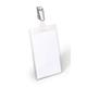 Durable Clip Name Tag ID Badge Card Holders - 25 Pack - Vertical 90 x 60mm
