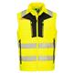 Portwest DX4 Hi Vis Hybrid Baffle Bodywarmer 4XL Yellow/Blk