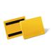 Durable Magnetic Ticket Label Holder Document Pockets - 50 Pack - A6 Yellow