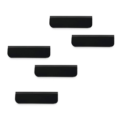 Durable DURAFIX Adhesive Backing Magnetic Notes Clips - 5 Pack - 60mm - Black