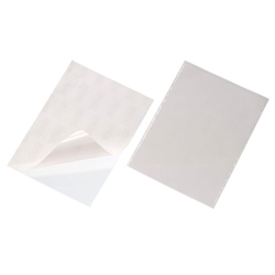 Durable POCKETFIX Self-Adhesive Clear Label Sleeve Pockets - 3 Pack - A4