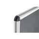 Bi-Office Enclore Display Case Grey Felt Acrylic Aluminium Frame 40xA4 VT750103150