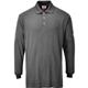 Portwest Flame Resistant Anti-Static Long Sleeve Polo Shirt M Gry