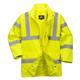 Portwest Hi Vis Breathable Rain Traffic Jacket M Yellow