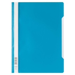Durable Clear View Project Folder Document Report File - 25 Pack - A4 Blue