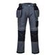 Portwest PW3 Holster Work Trousers 42 Zoom Gry & Blk Short
