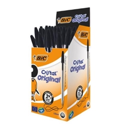 Bic Cristal Medium Black Pk50 (OS2121)  OS2121