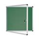 Bi-Office Enclore Display Case Green Felt Acrylic Aluminium Frame 15xA4 VT640102150