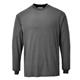 Portwest Flame Resistant Anti-Static Long Sleeve T-Shirt 3XL Gry
