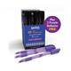 Swash Triangular Ballpoint Pens Rubber-Grip Black (Pack of 40) + 3 Free Purple BBT40BK