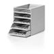 Durable IDEALBOX ECO Recycled Plastic Letter Tray 5 Drawer File - Grey