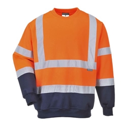 Portwest Hi Vis Contrast Sweatshirt M Orange/Navy