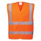 Portwest Hi Vis Band and Brace Vest S/M Orange (Pack of 10)