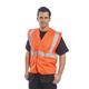 Portwest Hi Vis Band and Brace Vest L/XL Yellow (Pack of 10)