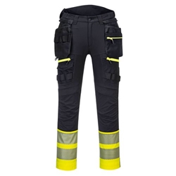 Portwest DX4 Hi Vis Detachable Holster Pocket Class 1 Trousers 41 Yellow/Blk