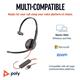 Poly Blackwire 3210 Monaural UC USB-C/A Headset 8X214AA