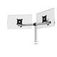 Durable Monitor Mount PRO for 2 Screens - Through-Desk Clamp Attachment