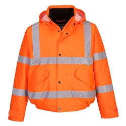 Portwest Hi Vis Winter Bomber Jacket XS Orange