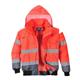Portwest Hi Vis 3-in-1 Contrast Bomber Jacket S Red/Navy