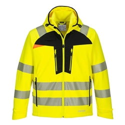 Portwest DX4 Hi Vis Softshell 3L 2XL Yellow/Blk