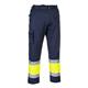 Portwest Hi Vis Contrast Class 1 Service Trousers M Yellow/Navy