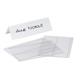 Durable Clear Plastic Table Place Name Holders and Inserts - 10 Pack - 61x210mm