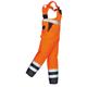 Portwest Hi Vis Breathable Contrast Rain Bib and Brace 3XL Orange/Navy