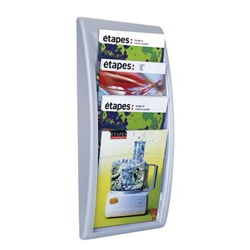 Fast Paper A4 Quick Fit Wall Display Silver Ref F406135