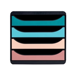 Exacompta Skandi Big Box Recycled 4 Drawer Set Assorted 310606D