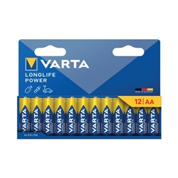 Varta Longlife Power AA Alkaline Battery 1.5V (Pack of 12) 4906121782