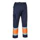 Portwest Hi Vis Contrast Class 1 Service Trousers XL Orange/Navy
