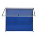 Bi-Office Enclore Fire Retardant Blue Lockable Door Top Hinged 12xA4 ST370101150